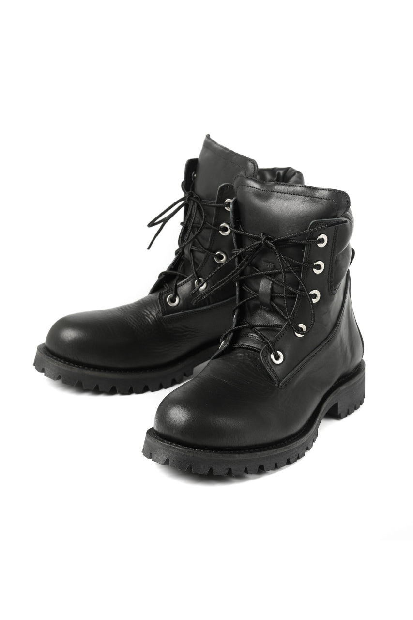 Portaille exclusive LEX-W20 TREK Laced Boots / VACCHETTA SMOOTH (BLACK)