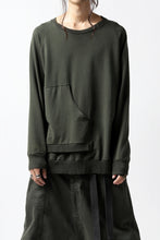 Load image into Gallery viewer, Pxxx OFF by PAL OFFNER  ASYMMETRC SWEAT SHIRT (MOSS*KHAKI)
