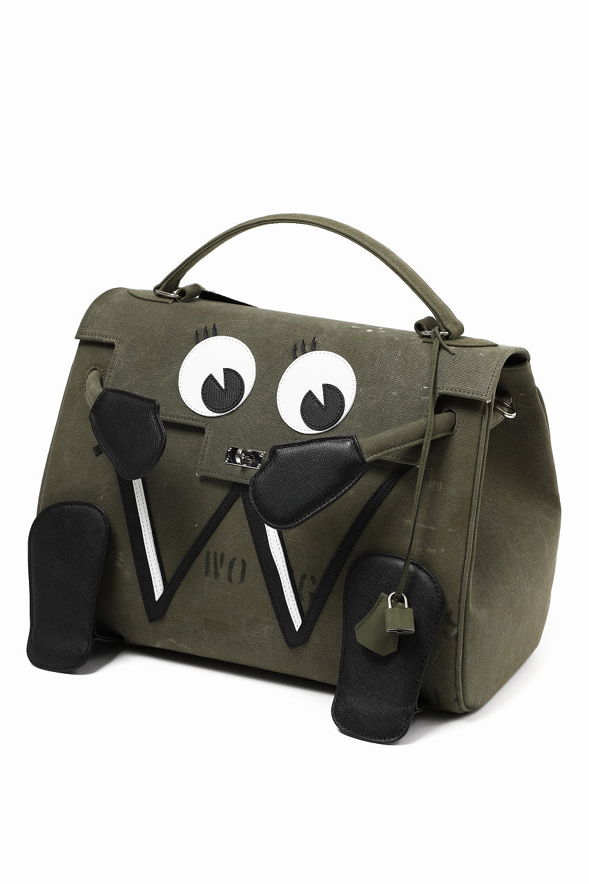 Load image into Gallery viewer, READYMADE x Dr.WOO DOLL BAG (KHAKI GREEN)