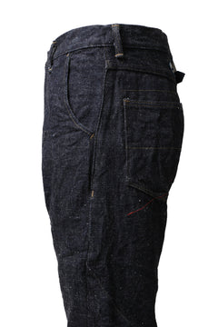 画像をギャラリービューアに読み込む, BACKLASH xx FULLCOUNT Collaboration THREE DIMENSIONAL PANTS / 15.5oz ZIMBABWE DENIM (INDIGO BLUE)