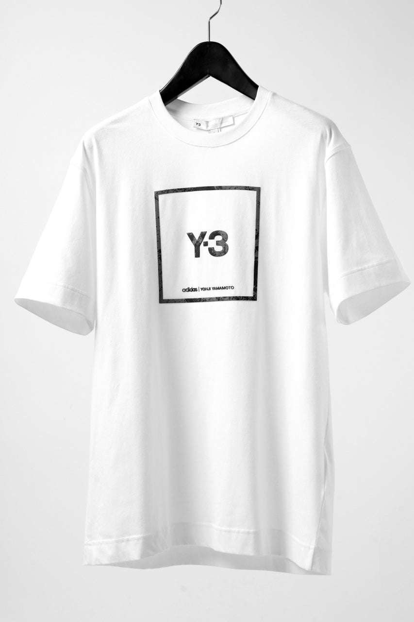 Y-3 Yohji Yamamoto U SQUARE LABEL GRAPHIC SS TEE / REFLECTION LOGO ...