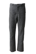 ierib loose fitted trousers / italian nep tweed wool (GREY)
