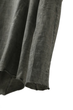 Load image into Gallery viewer, A.F ARTEFACT &quot;Trunk-Show&quot; COLD DYED SWITCHING LONG TOPS / SLAB JERSEY (GREY)