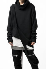 画像をギャラリービューアに読み込む, A.F ARTEFACT &quot;möbius&quot; IRREGULAR HEM KNIT PULLOVER HIGHNECK (BLACK)