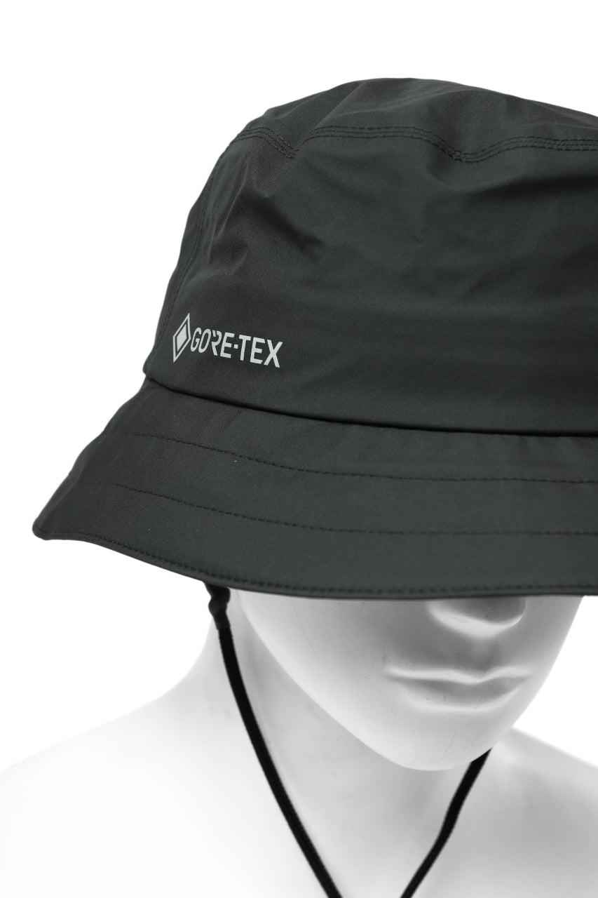 D-VEC x ALMOSTBLACK "GORETEX PRODUCT 3L SHELL" HAT (DARK GREY)