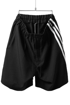 画像をギャラリービューアに読み込む, Y-3 Yohji Yamamoto ELEGANT THREE STRIPES TAILOR-SHORTS (BLACK)