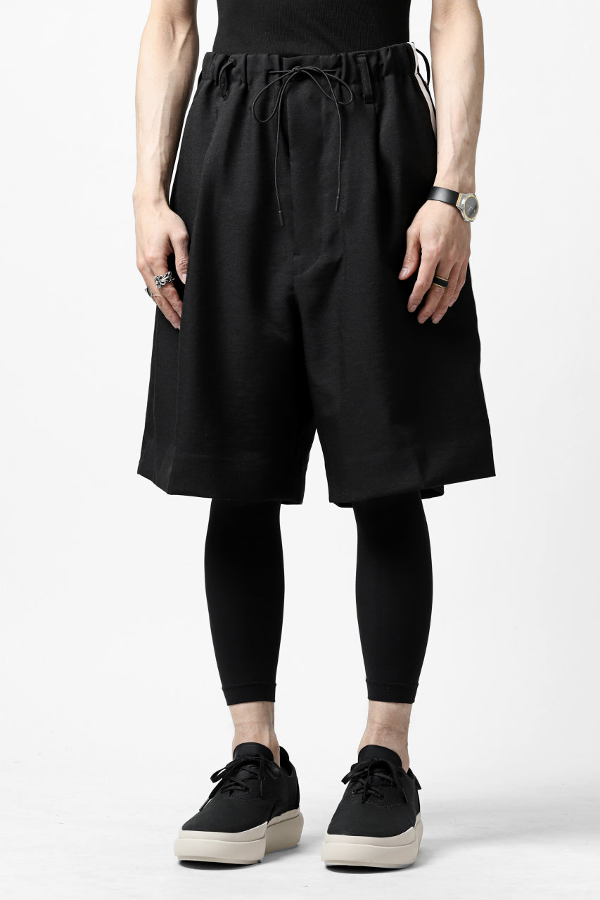 Y-3 Yohji Yamamoto ELEGANT THREE STRIPES TAILOR-SHORTS (BLACK)