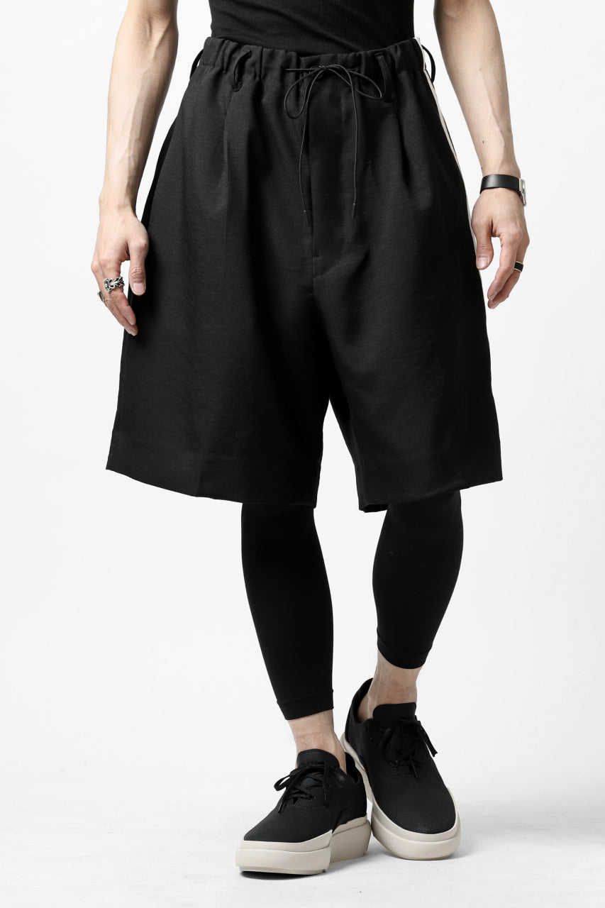 画像をギャラリービューアに読み込む, Y-3 Yohji Yamamoto ELEGANT THREE STRIPES TAILOR-SHORTS (BLACK)