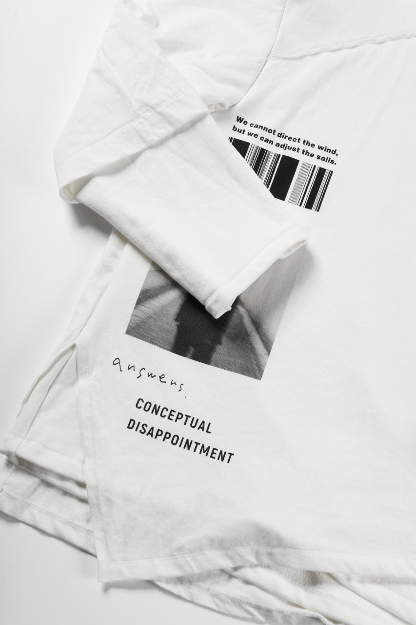 画像をギャラリービューアに読み込む, A.F ARTEFACT &quot;ANSWERS&quot; DOCKING SWEATER TOPS (WHITE)