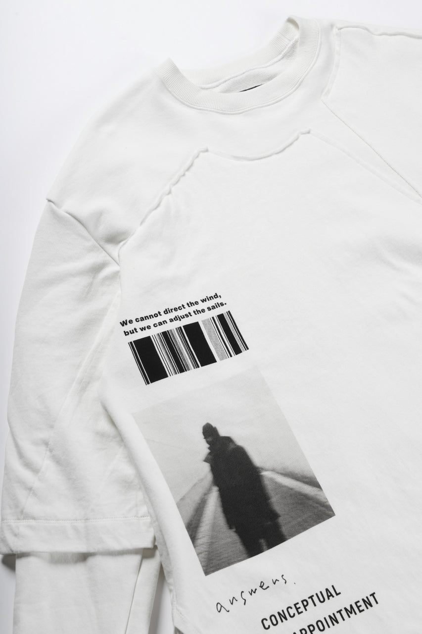 Load image into Gallery viewer, A.F ARTEFACT &quot;ANSWERS&quot; DOCKING SWEATER TOPS (WHITE)