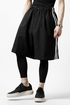 画像をギャラリービューアに読み込む, Y-3 Yohji Yamamoto ELEGANT THREE STRIPES TAILOR-SHORTS (BLACK)