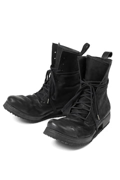 画像をギャラリービューアに読み込む, BORIS BIDJAN SABERI HORSE LEATHER LACE UP BOOTS / &quot;BOOT2-SIN&quot; (BLACK)