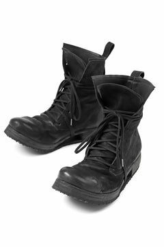 画像をギャラリービューアに読み込む, BORIS BIDJAN SABERI HORSE LEATHER LACE UP BOOTS / &quot;BOOT2-SIN&quot; (BLACK)