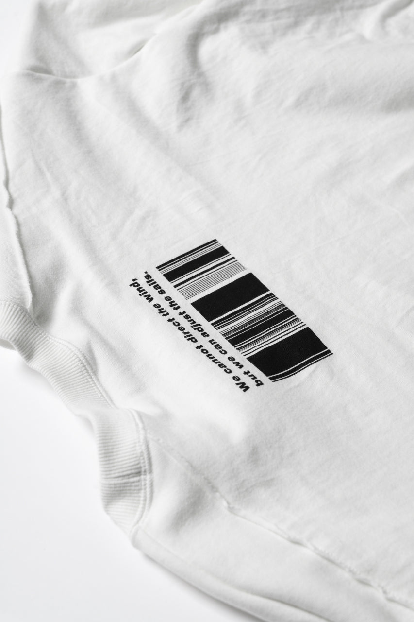 画像をギャラリービューアに読み込む, A.F ARTEFACT &quot;ANSWERS&quot; DOCKING SWEATER TOPS (WHITE)