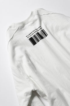 画像をギャラリービューアに読み込む, A.F ARTEFACT &quot;ANSWERS&quot; DOCKING SWEATER TOPS (WHITE)