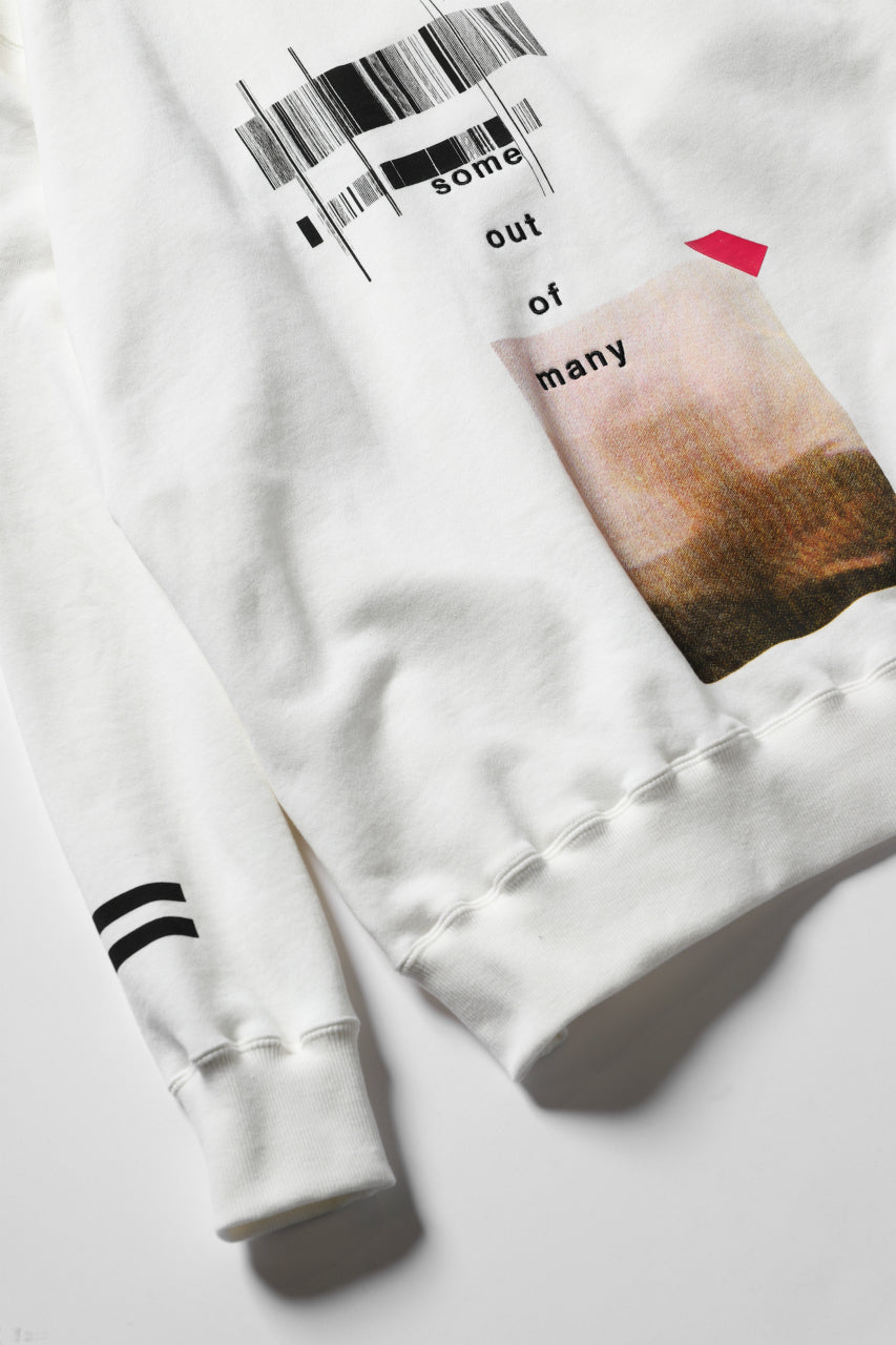 A.F ARTEFACT "NUMBERS" SWEATER HOODIE (WHITE)