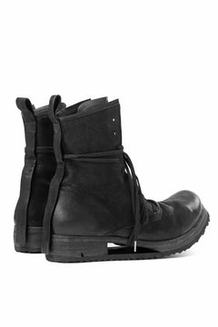 画像をギャラリービューアに読み込む, BORIS BIDJAN SABERI HORSE LEATHER LACE UP BOOTS / &quot;BOOT2-SIN&quot; (BLACK)