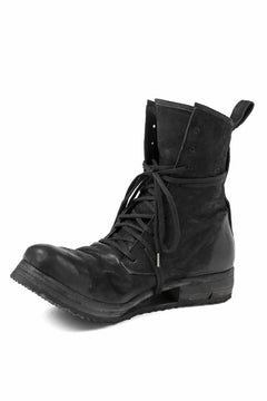 画像をギャラリービューアに読み込む, BORIS BIDJAN SABERI HORSE LEATHER LACE UP BOOTS / &quot;BOOT2-SIN&quot; (BLACK)