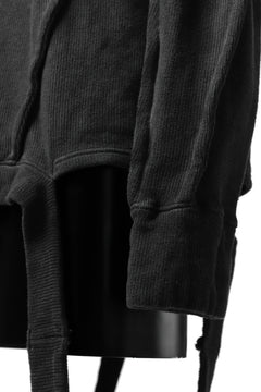 Load image into Gallery viewer, A.F ARTEFACT &quot;möbius&quot; IRREGULAR HEM KNIT PULLOVER (COLD DYED GREY)