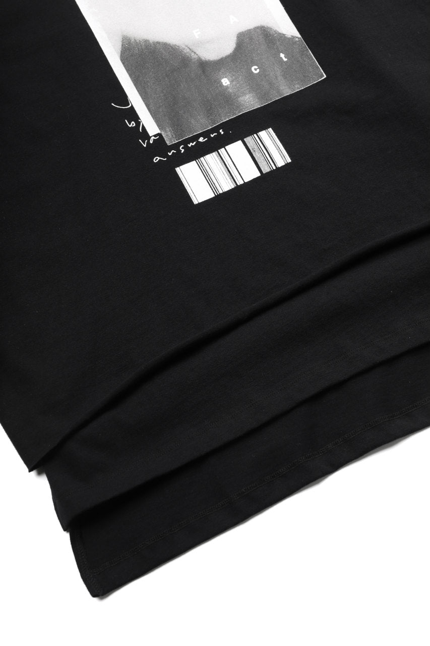 A.F ARTEFACT "ANSWERS" LAYERED OVER SIZE TOPS (BLACK)