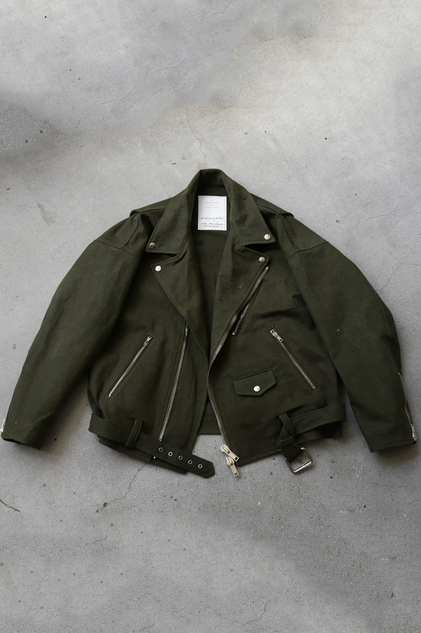 READYMADE MORTORCYCLE JACKET (GREEN / SIZE.2)