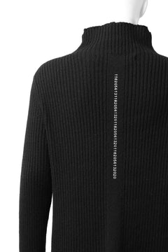 画像をギャラリービューアに読み込む, A.F ARTEFACT &quot;Trunk-Show&quot; HIGHNECK KNIT PULLOVER (BLACK)