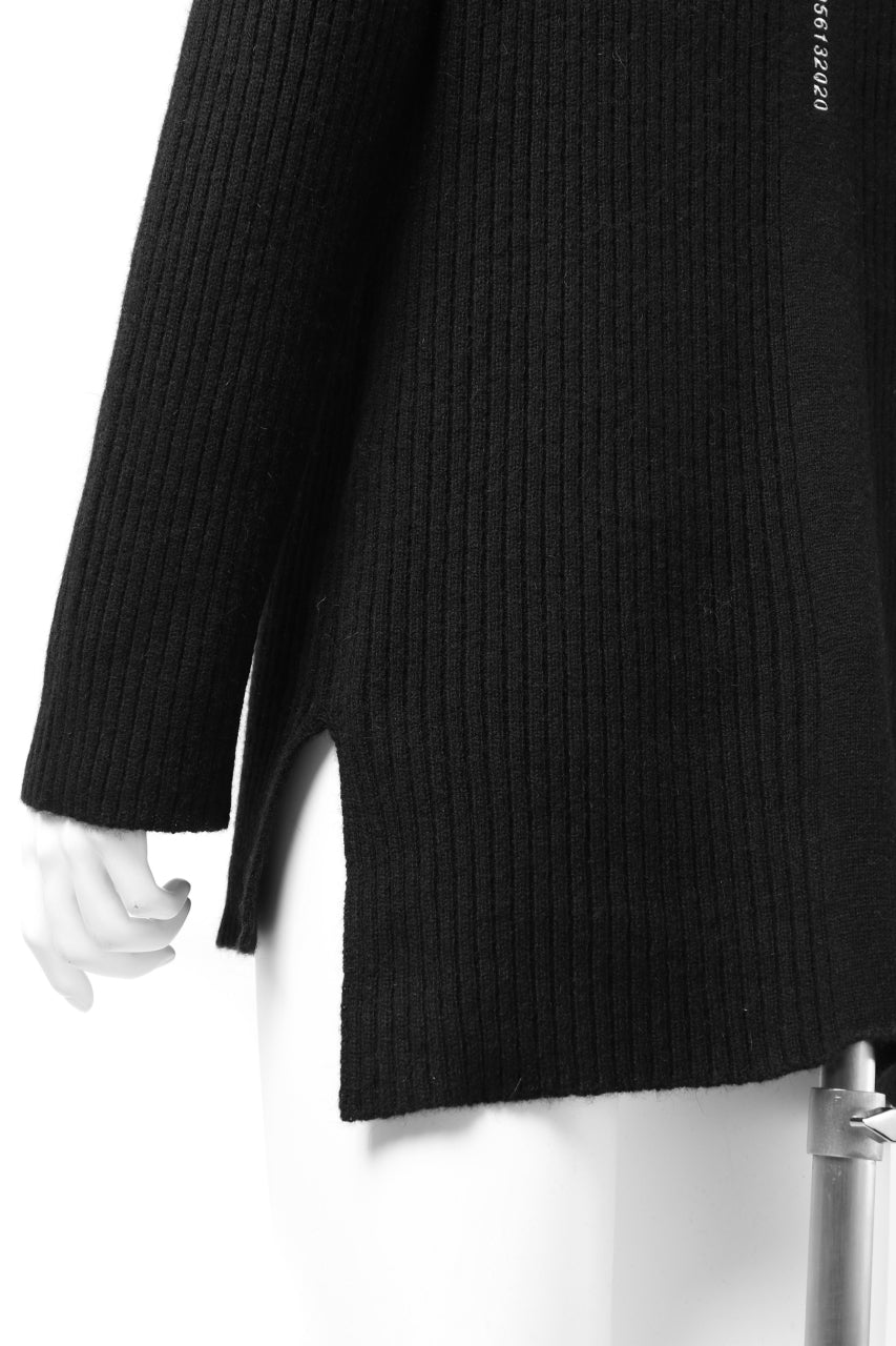 画像をギャラリービューアに読み込む, A.F ARTEFACT &quot;Trunk-Show&quot; HIGHNECK KNIT PULLOVER (BLACK)