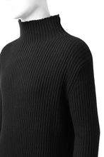 画像をギャラリービューアに読み込む, A.F ARTEFACT &quot;Trunk-Show&quot; HIGHNECK KNIT PULLOVER (BLACK)