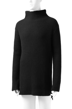 画像をギャラリービューアに読み込む, A.F ARTEFACT &quot;Trunk-Show&quot; HIGHNECK KNIT PULLOVER (BLACK)