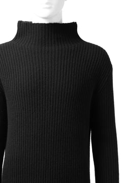 画像をギャラリービューアに読み込む, A.F ARTEFACT &quot;Trunk-Show&quot; HIGHNECK KNIT PULLOVER (BLACK)