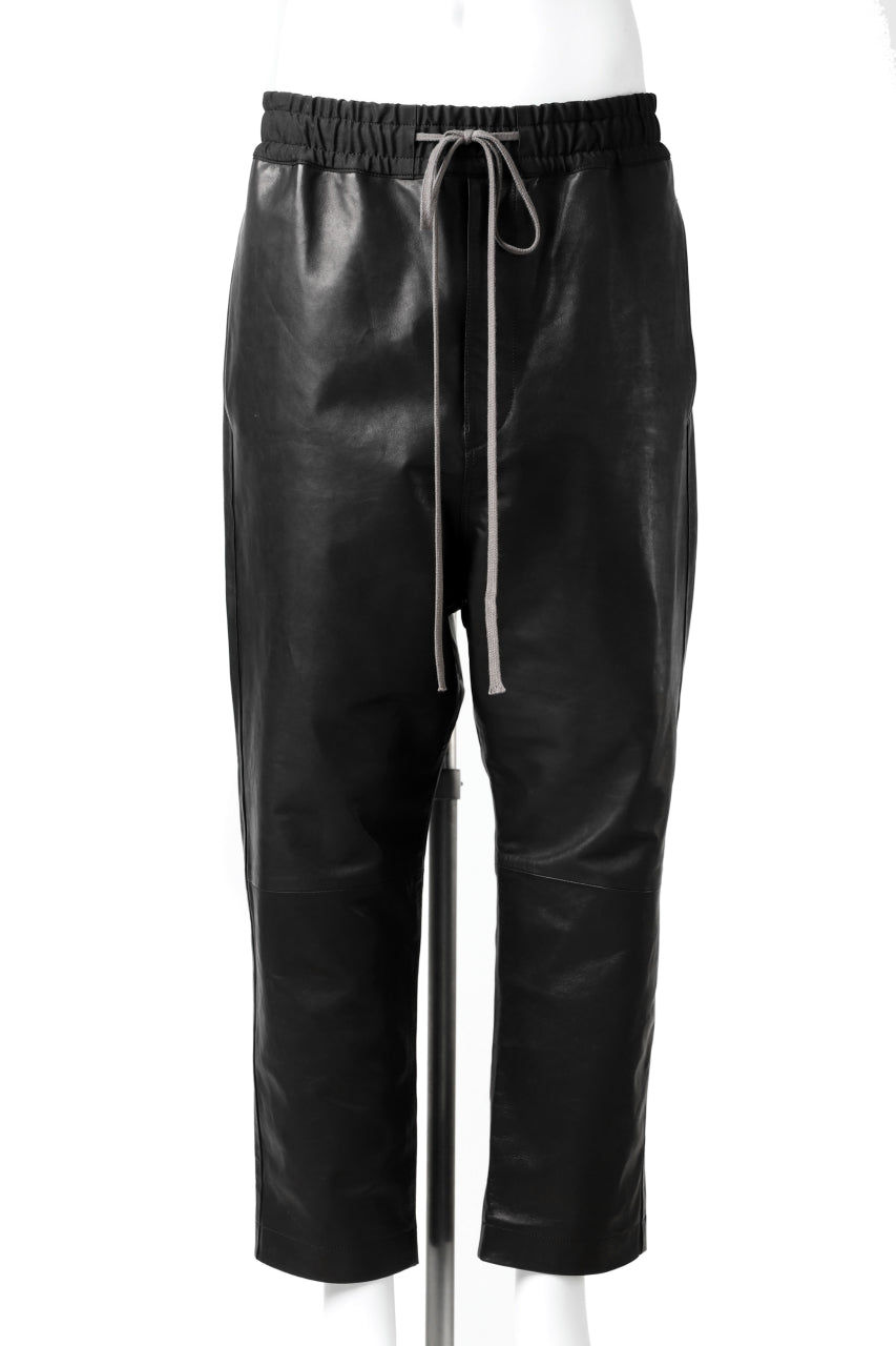 A.F ARTEFACT "Trunk-Show" LOWCROTCH TROUSERS / HORSE LEATHER (BLACK)