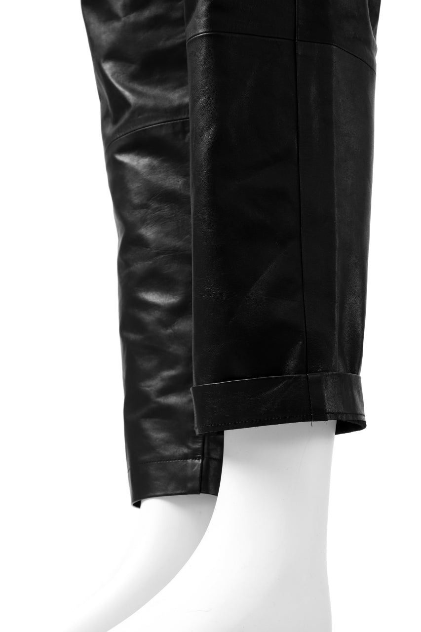 A.F ARTEFACT "Trunk-Show" HORSE LEATHER TROUSERS (BLACK)