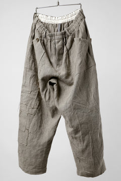 画像をギャラリービューアに読み込む, YUTA MATSUOKA wide tapered pants / safiran linen (ecru)