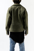 Load image into Gallery viewer, READYMADE MORTORCYCLE JACKET (GREEN / SIZE.1)