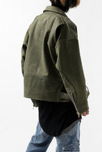 Load image into Gallery viewer, READYMADE MORTORCYCLE JACKET (GREEN / SIZE.1)