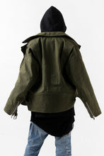 Load image into Gallery viewer, READYMADE MORTORCYCLE JACKET (GREEN / SIZE.2)