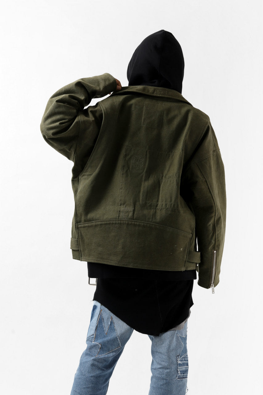 画像をギャラリービューアに読み込む, READYMADE MOTORCYCLE JACKET (GREEN #B)