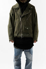 画像をギャラリービューアに読み込む, READYMADE MOTORCYCLE JACKET (GREEN #B)