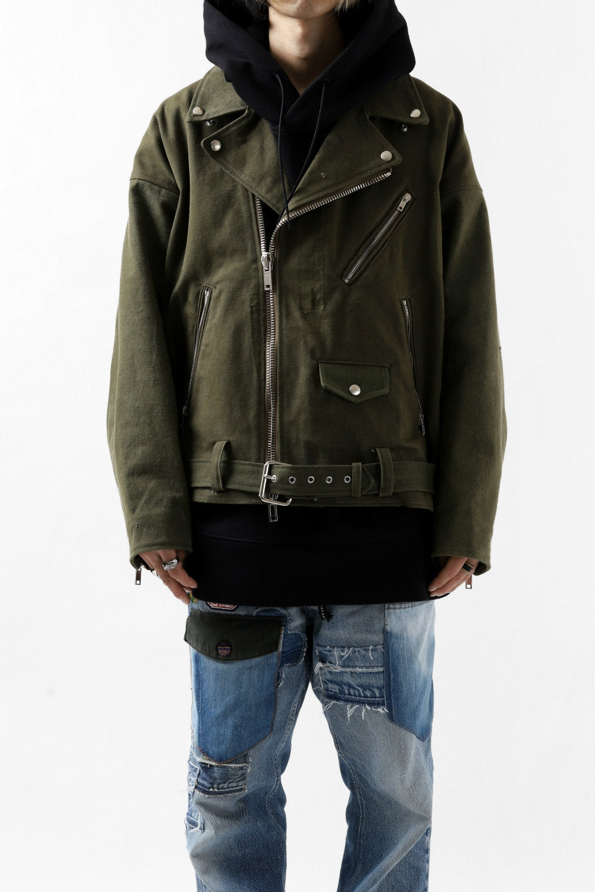 画像をギャラリービューアに読み込む, READYMADE MOTORCYCLE JACKET (GREEN #B)