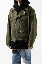 Load image into Gallery viewer, READYMADE MORTORCYCLE JACKET (GREEN / SIZE.2)