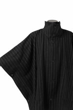 画像をギャラリービューアに読み込む, KLASICA MARGOT PONCHO COAT / WOOL FLANNEL (VINTAGE STRIPE)