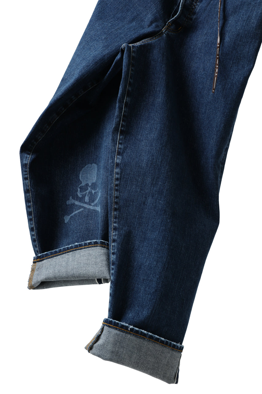 Load image into Gallery viewer, mastermind JAPAN WIDE TAPERED PANTS / 2WAY STRETCH DENIM (INDIGO)