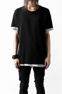 thomkrom BRUSH PAINT END T-SHIRT (BLACK)