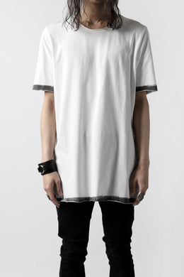 thomkrom BRUSH PAINT END T-SHIRT (OFF WHITE)