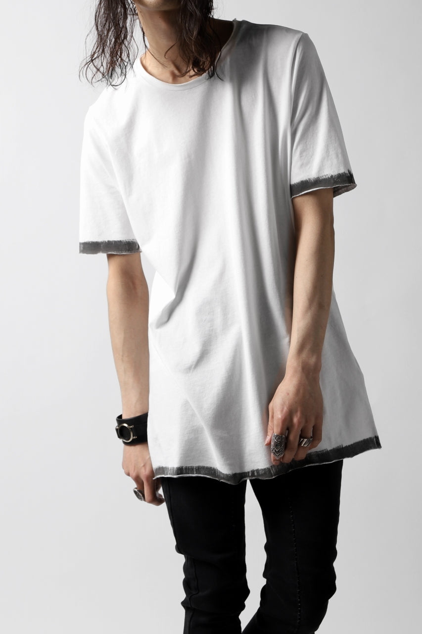 thomkrom BRUSH PAINT END T-SHIRT (OFF WHITE)