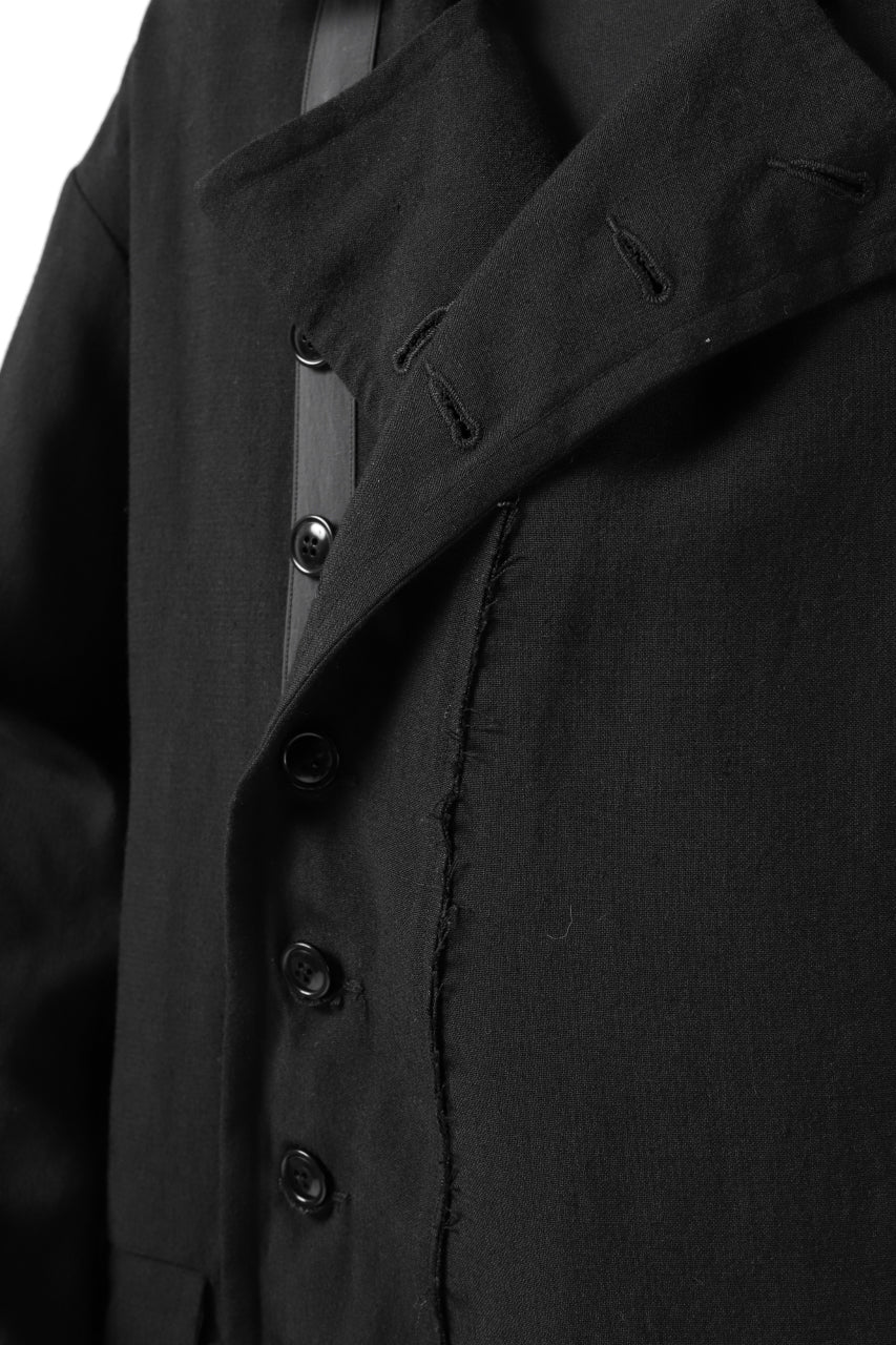 画像をギャラリービューアに読み込む, KLASICA HM-C DOUBLE BREASTED COAT / MONOTONE HOUND TOOTH (BLACK)