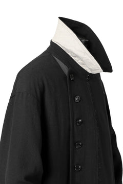 画像をギャラリービューアに読み込む, KLASICA HM-C DOUBLE BREASTED COAT / MONOTONE HOUND TOOTH (BLACK)