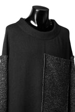 Load image into Gallery viewer, SOSNOVSKA ATTACHED POCKET KNIT SWEATER (BLACK)