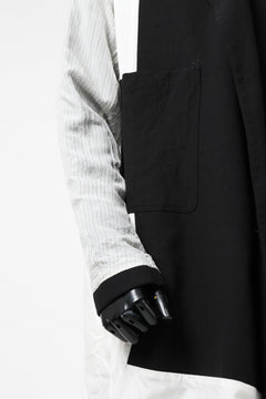 画像をギャラリービューアに読み込む, KLASICA HM-C DOUBLE BREASTED COAT / MONOTONE HOUND TOOTH (BLACK)