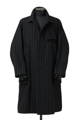 KLASICA KISTEL WORK COAT / WOOL FLANNEL (VINTAGE STRIPE)